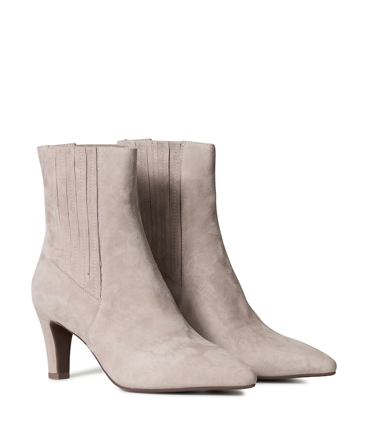 Calandra dames enkellaarzen beige