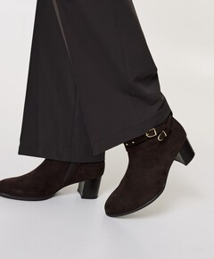 dames enkellaarzen bruin