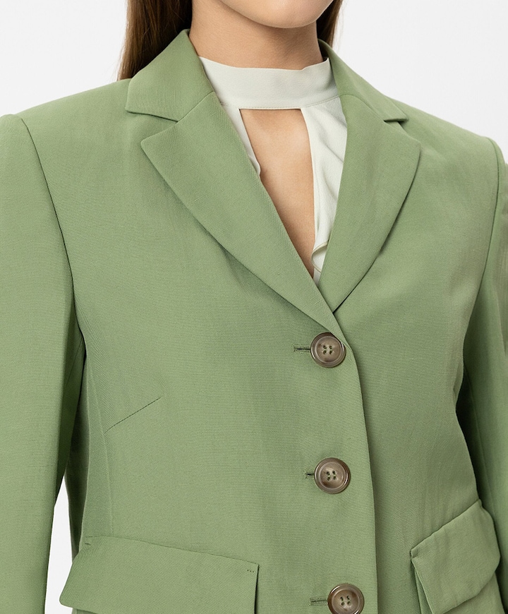 Dames blazer groen