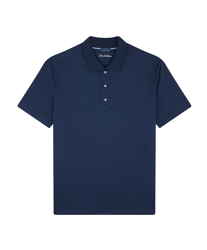 Heren polo blauw