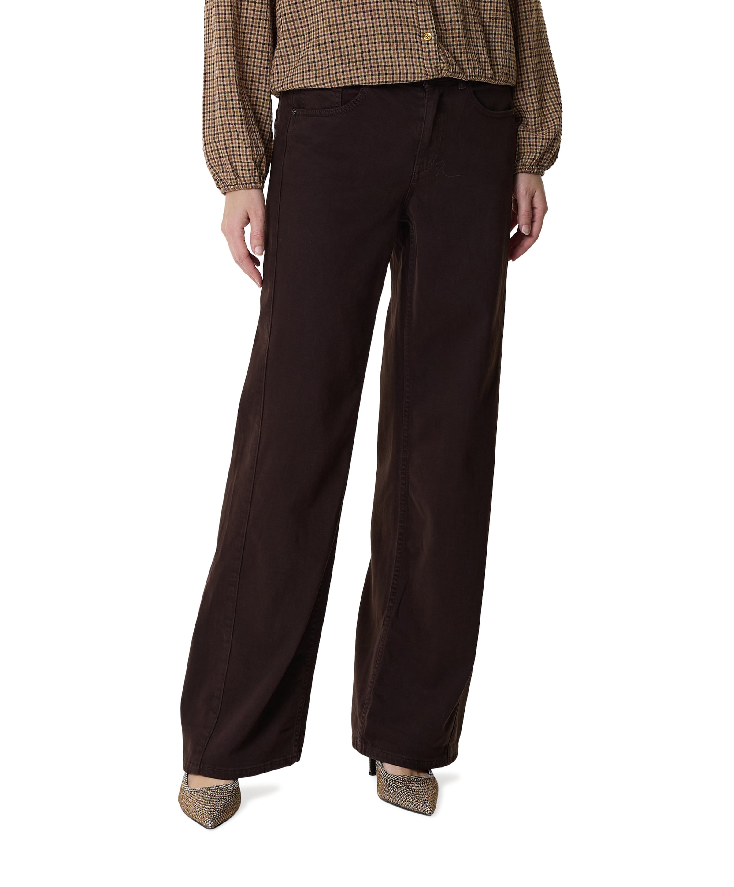 Claudette tencel twill L33 dames jeans bruin