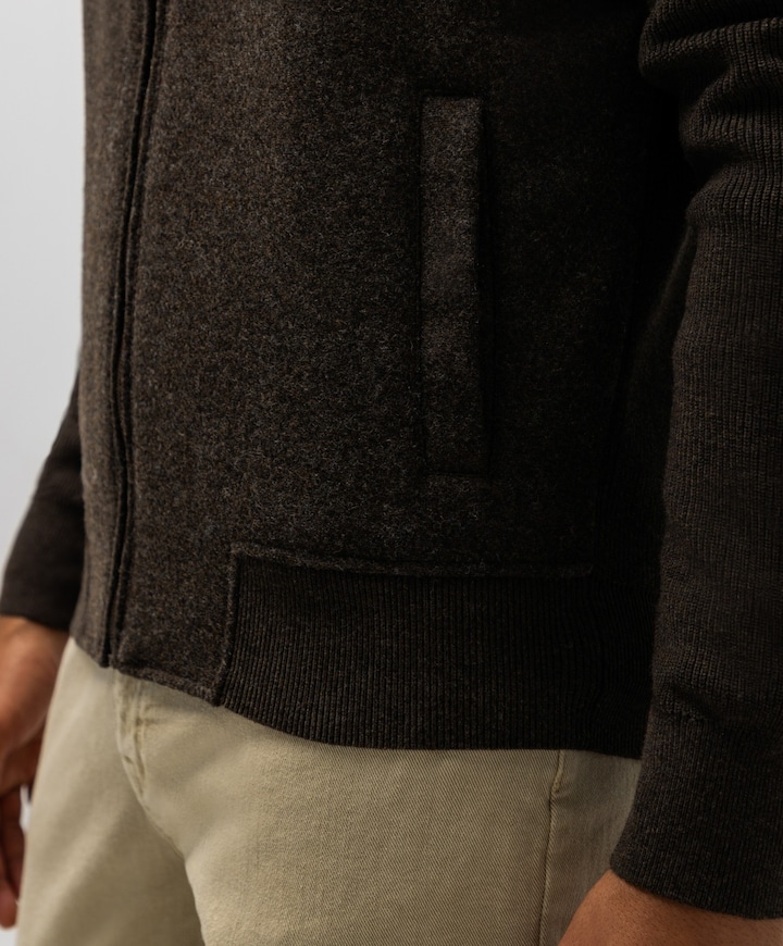 Heren vest bruin