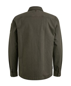 Heren overhemd lange mouw grijs