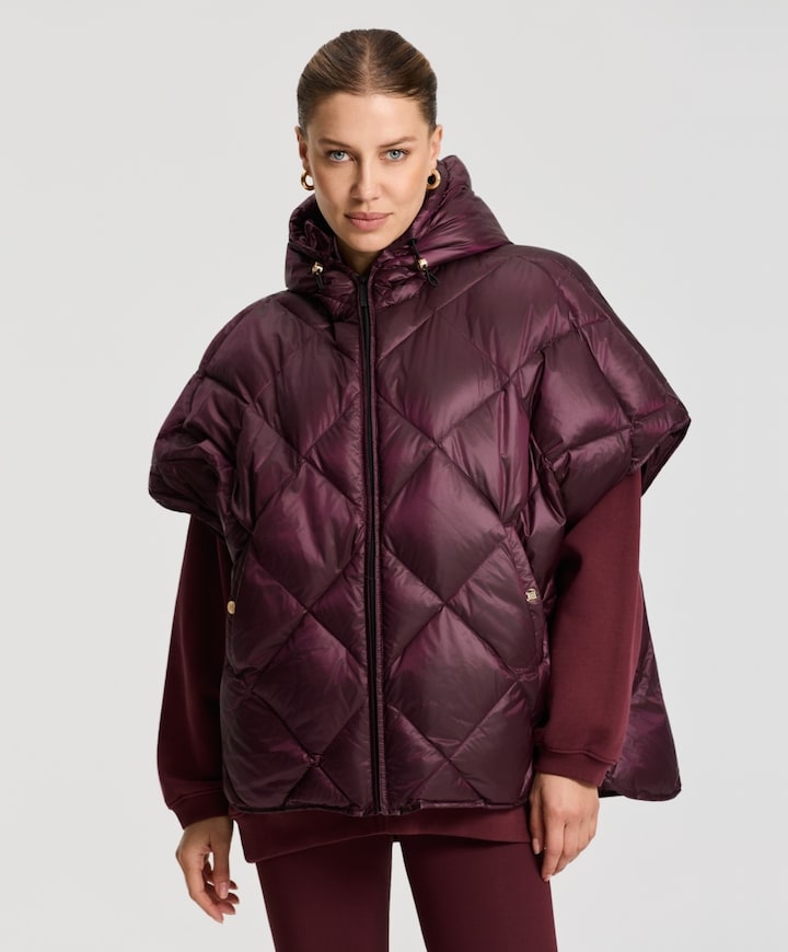 Dames jas bordeaux