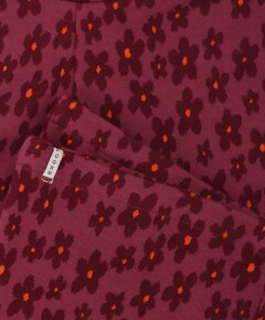 Little jacquard flare meisjes broek paars