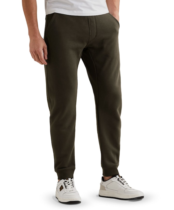 SWEAT PANTS PEACHED FLEECE LIGHT heren broek grijs