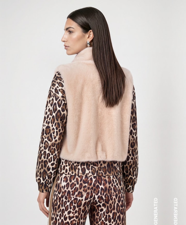 Dames gilet beige