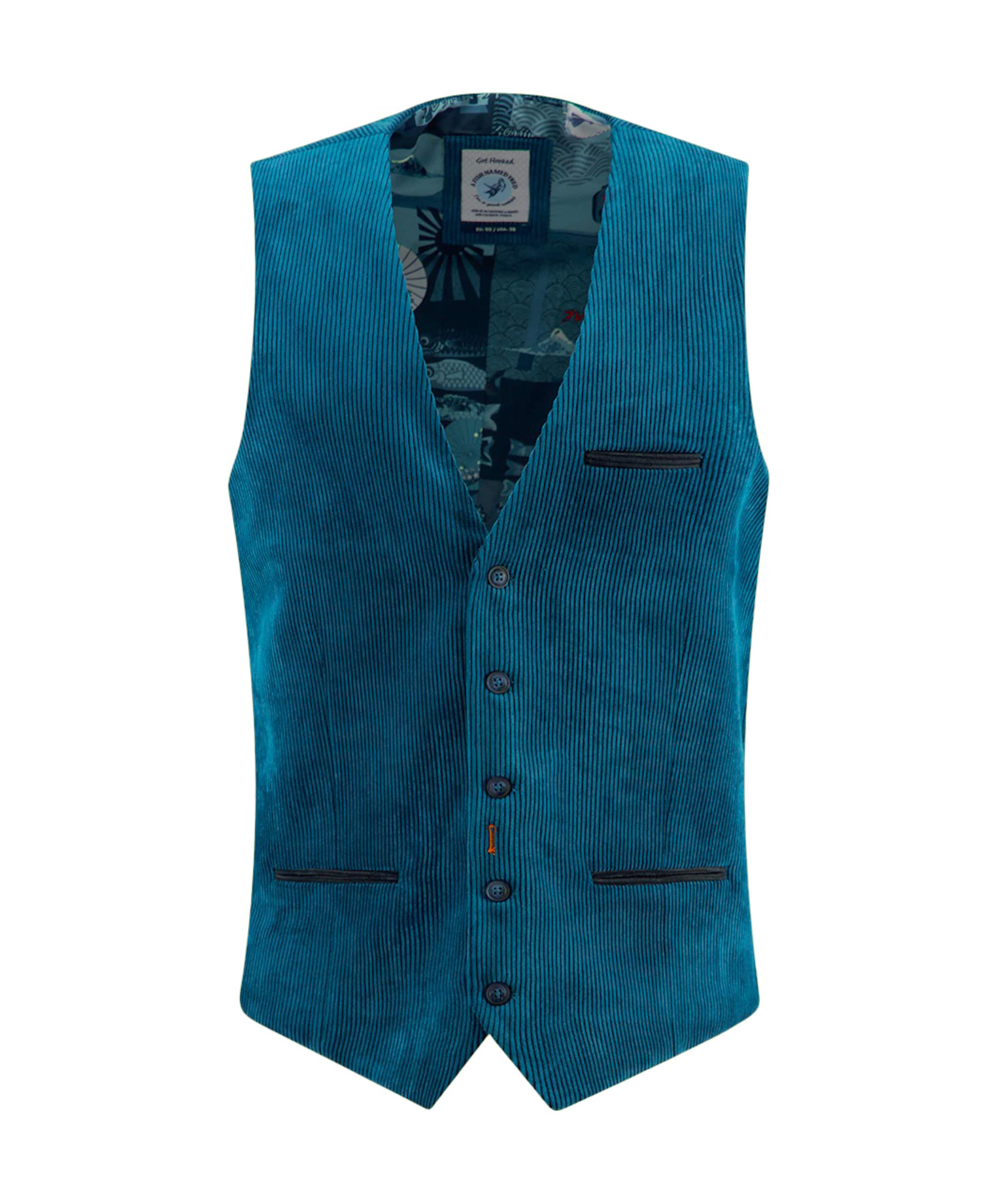 Heren gilet blauw