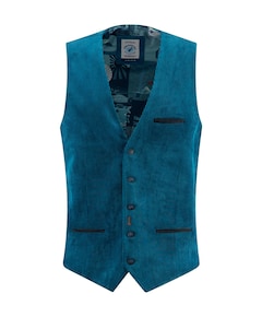 Heren gilet blauw