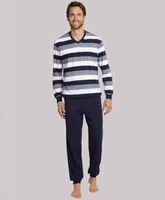 Heren pyjamaset blauw