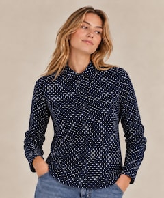 Dames polo blauw