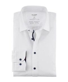 Heren overhemd lange mouw wit