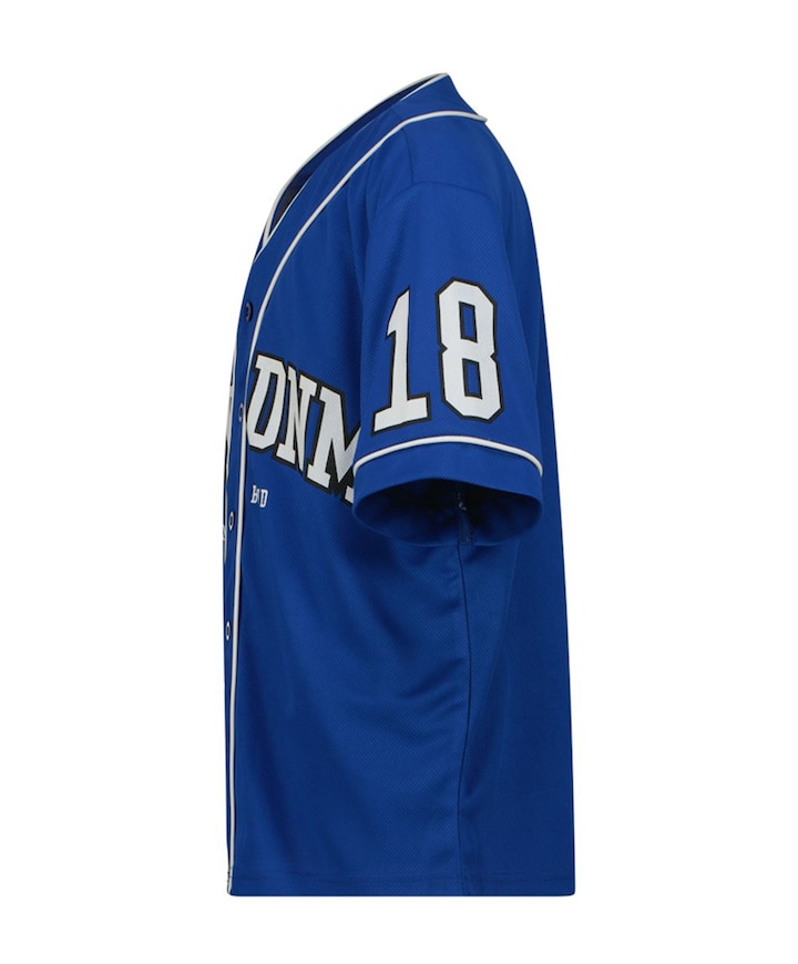 Jongens overhemd korte mouw blauw