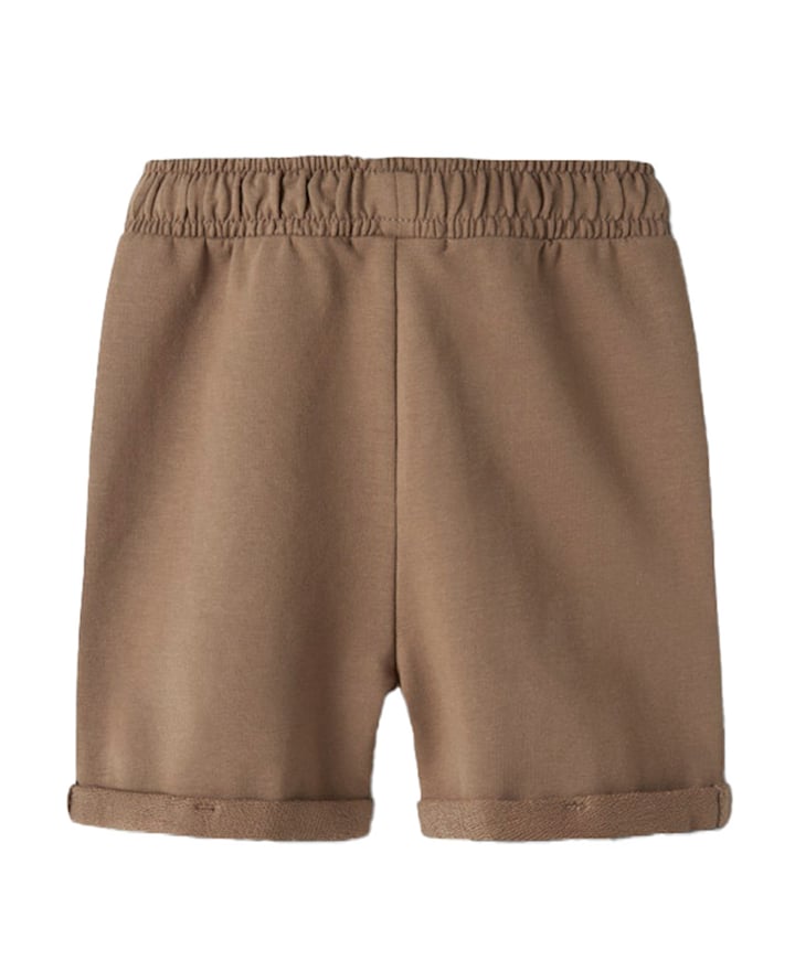 NMNOMAS SWEAT SHORTS LIL jongens korte broek bruin