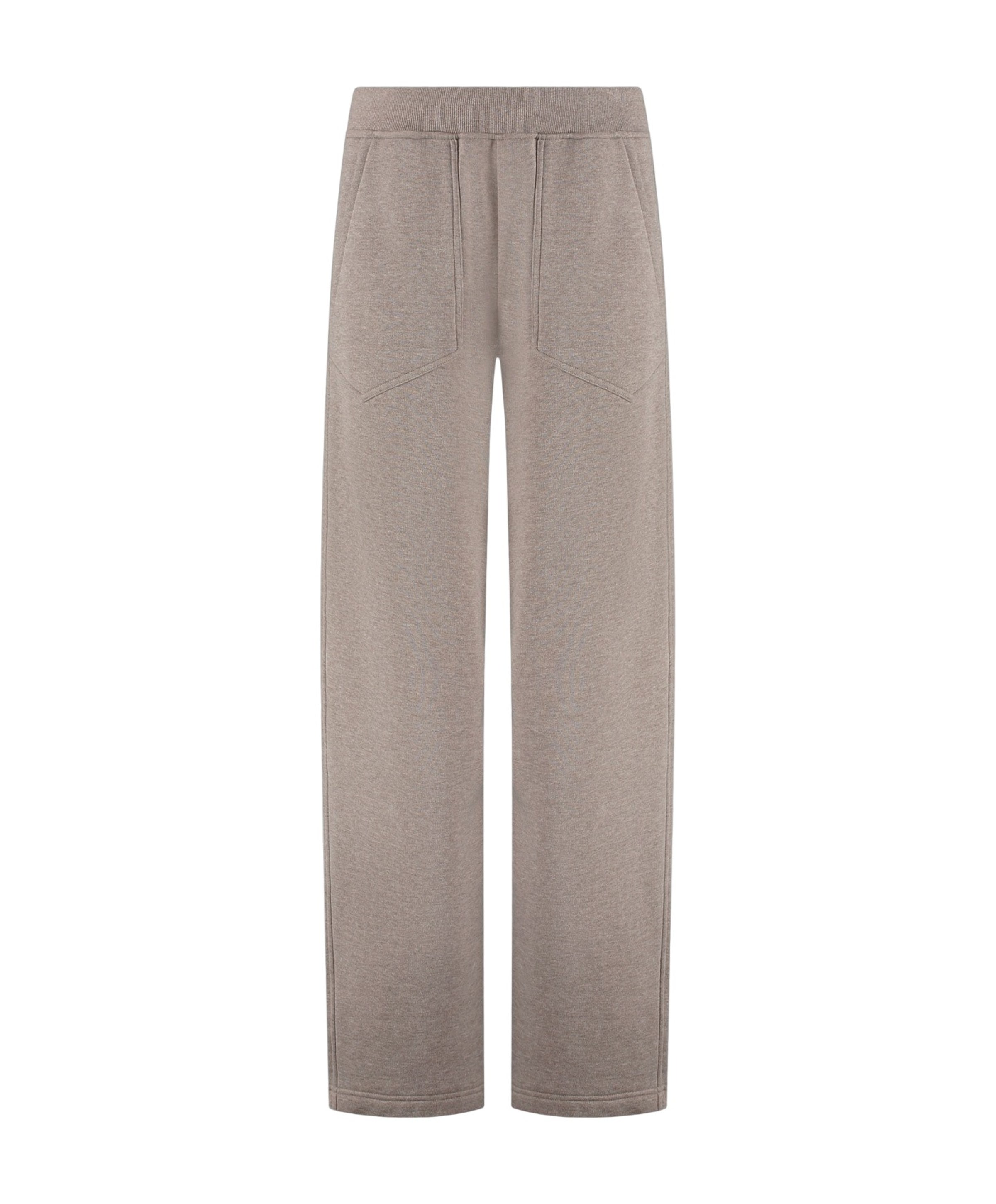 Jayden Wide Leg Jogger dames trainingsbroek bruin