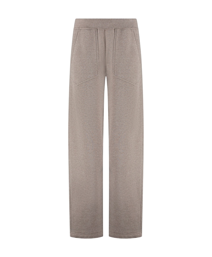 Jayden Wide Leg Jogger dames trainingsbroek bruin