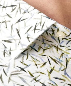 Heren overhemd korte mouw ecru