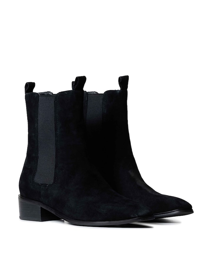 Berenice dames enkellaarzen zwart