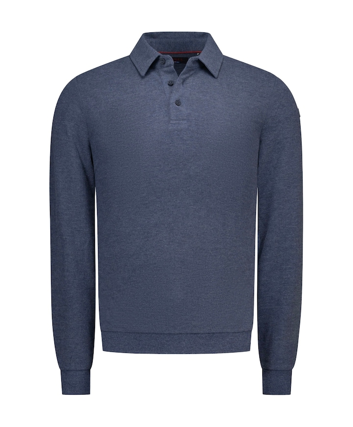 Heren polo blauw