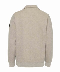 Heren trui met rits beige