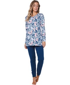 Dames pyjamaset blauw