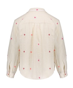 Meisjes blouse lange mouw ecru