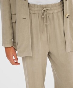 SLFVIVA-GULIA MW LONG LINEN PANT NO broek beige