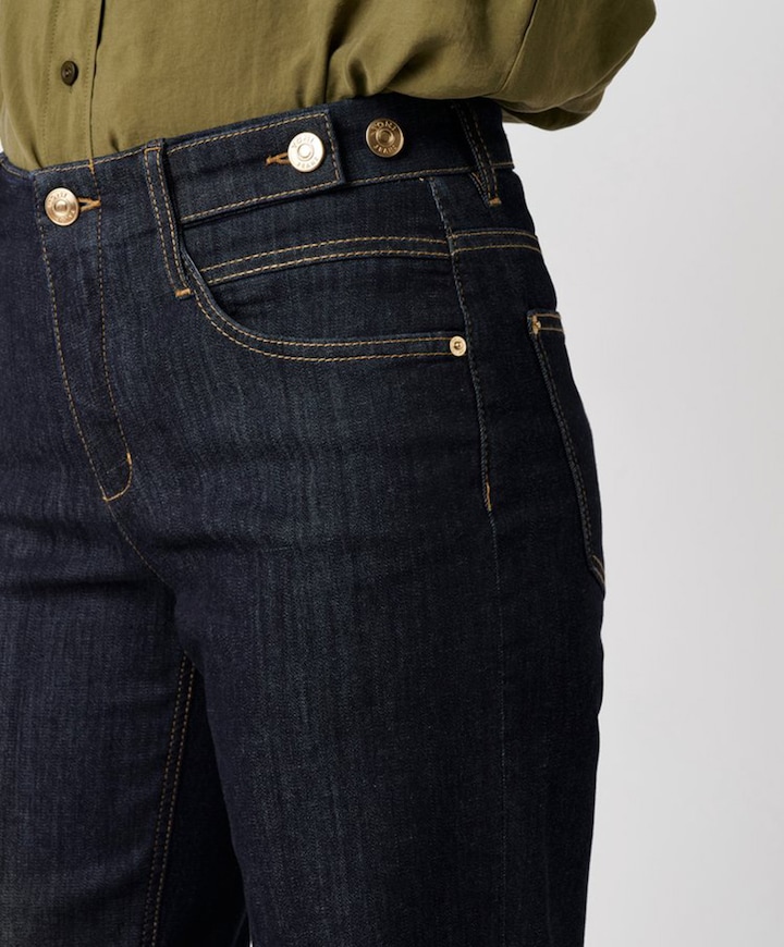Liv New Wide dames jeans blauw