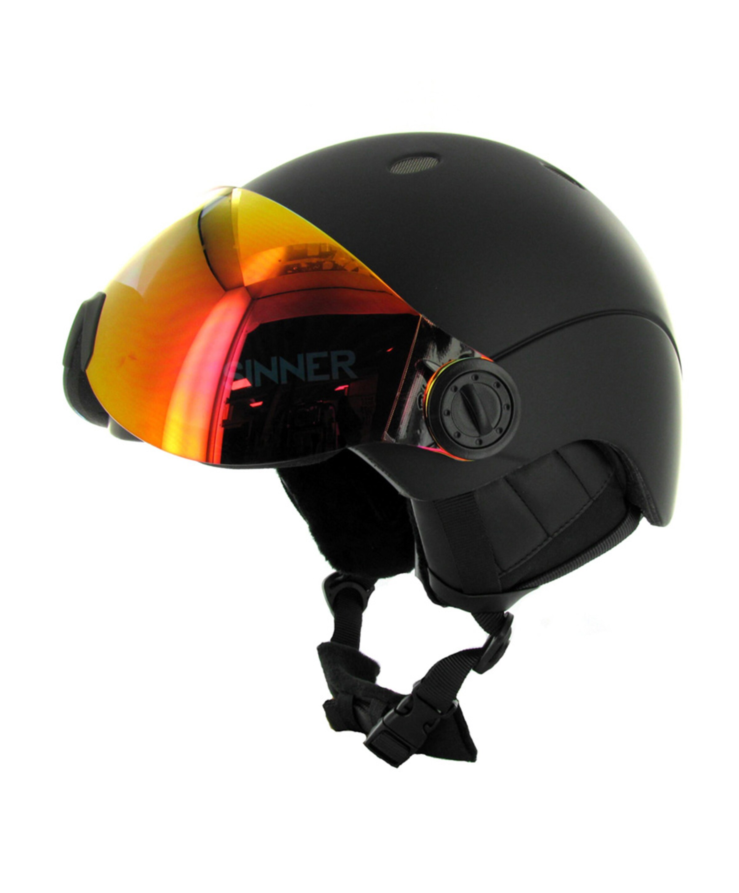 Skihelm uniseks zwart