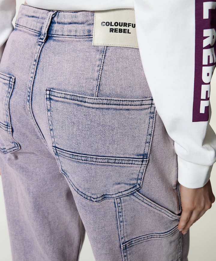 Tinsley Washed dames jeans roze