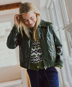 Dames jas groen