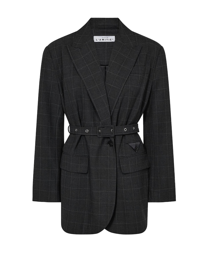 Dames blazer grijs