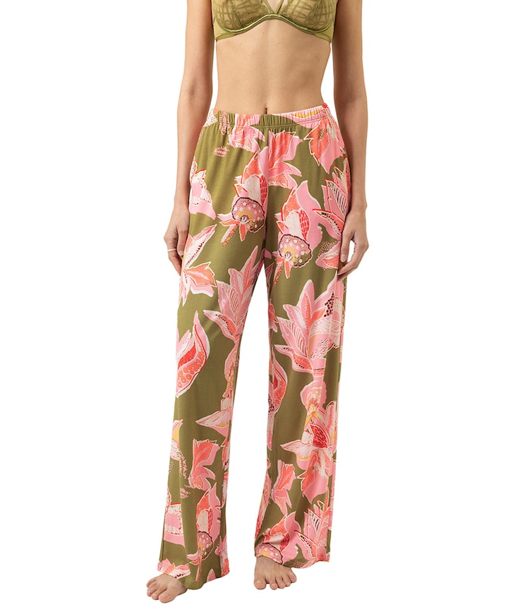 Dames pyjamabroek groen