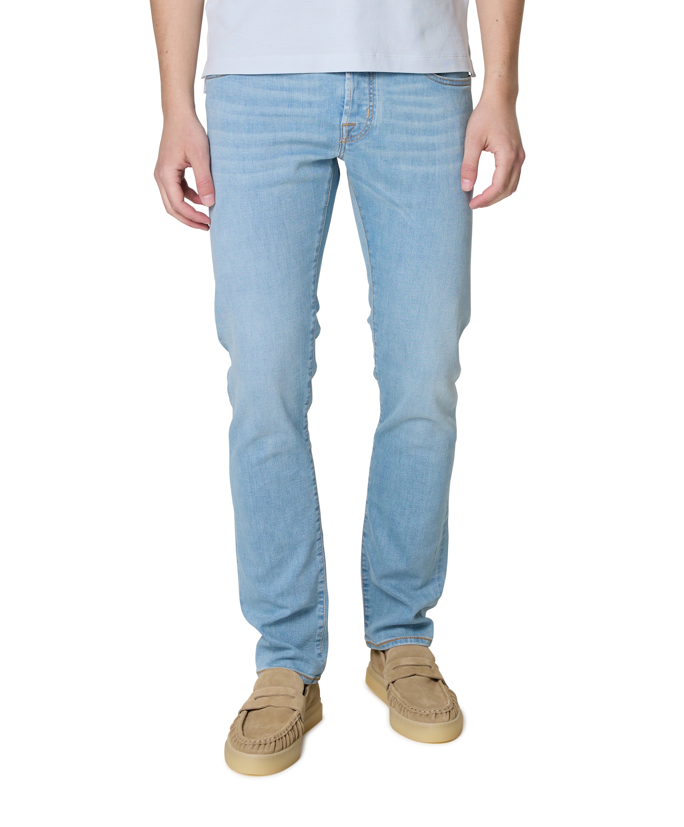 Nick Slim 5 pkt heren jeans blauw