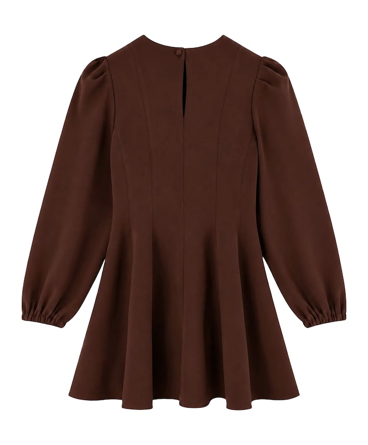 Meisjes jurk bruin