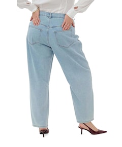 KCninna Cropped Barrel dames jeans blauw