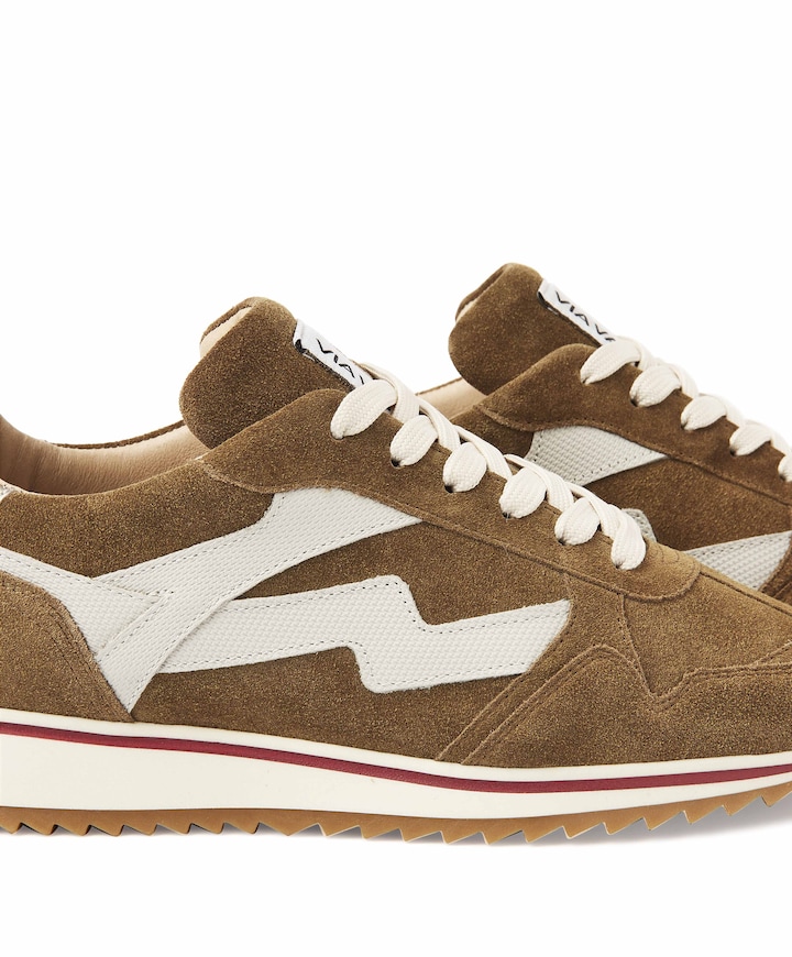 Mikki Alex dames sneakers bruin