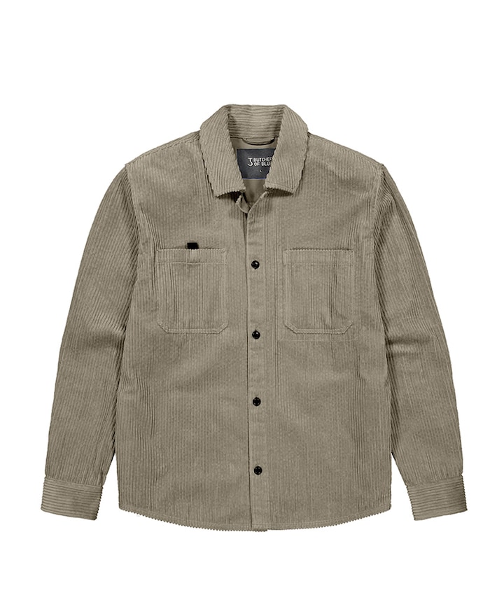 Heren overshirt bruin