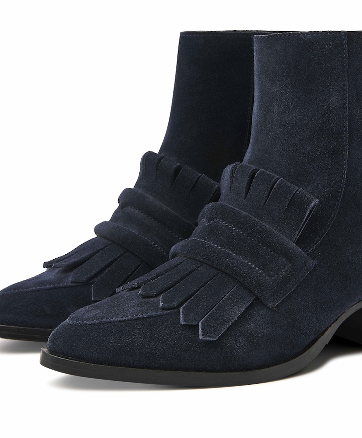 Rose Hannah dames enkellaarzen blauw