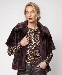 Dames jas bruin