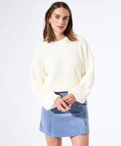 Dames trui ecru