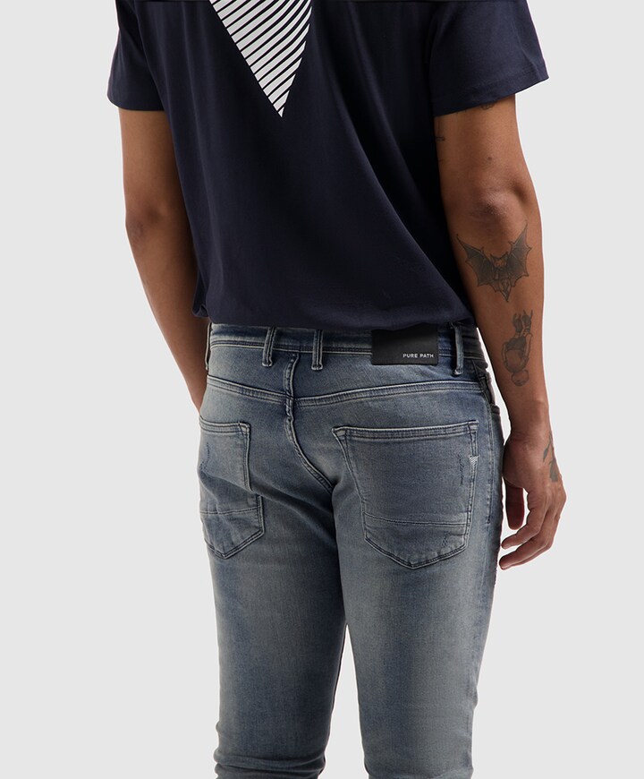 heren jeans blauw