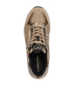 Lace-up dames sneakers beige
