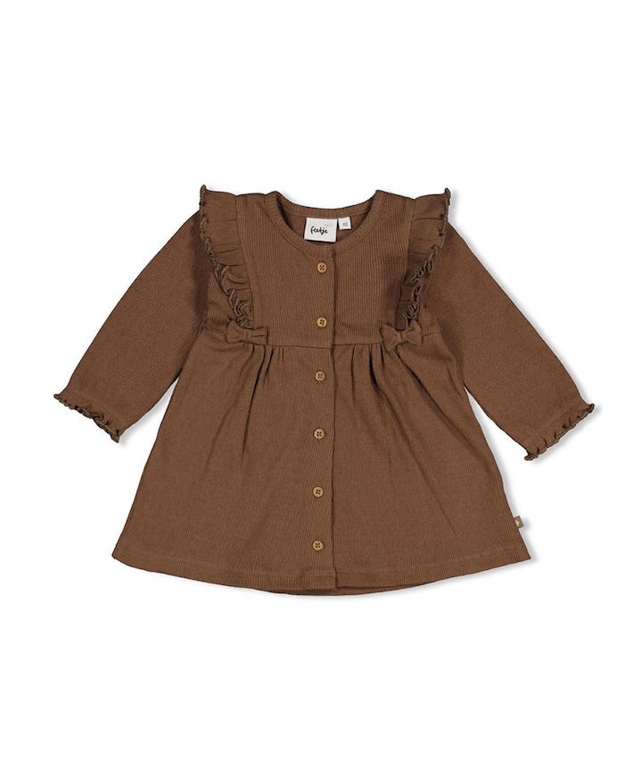 Meisjes jurk bruin