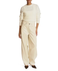 QUIN PU 689 dames broek ecru