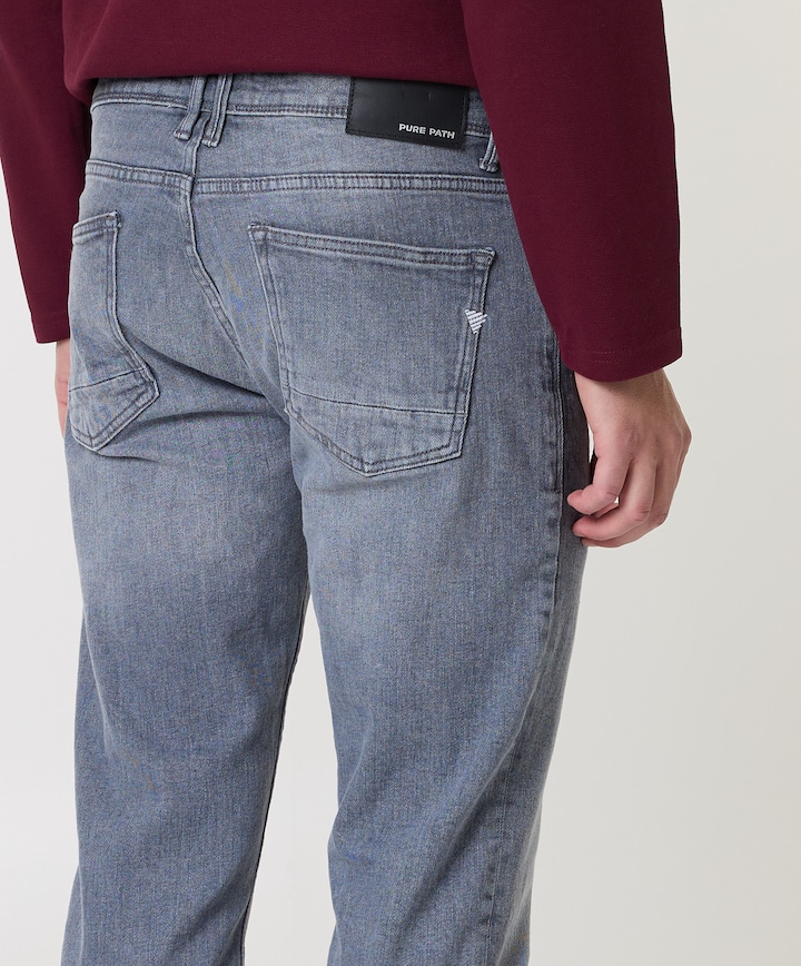 The Ryan Slim Fit Jeans heren jeans grijs