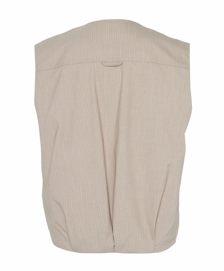 Dames gilet beige