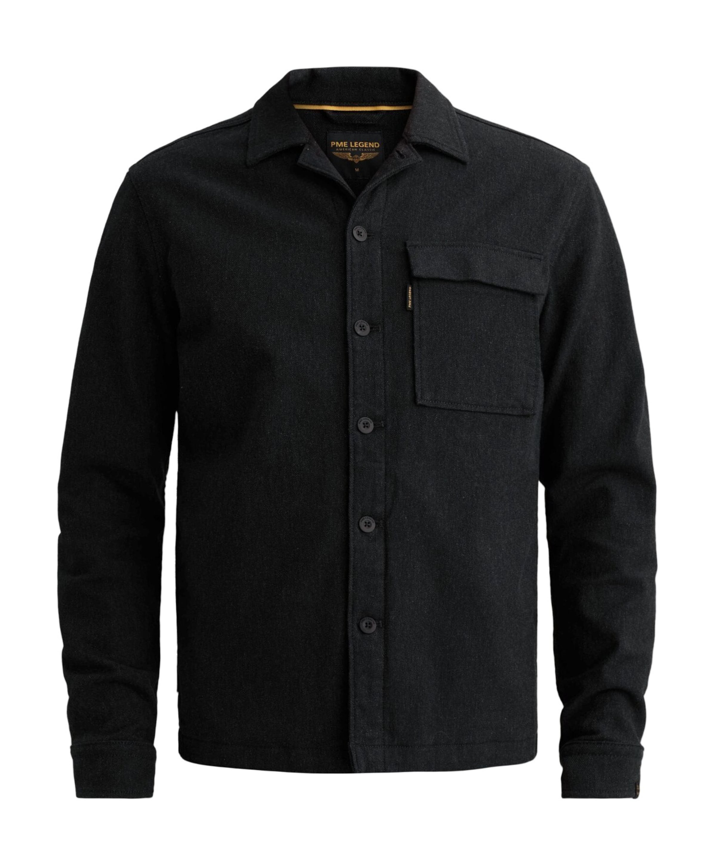 Heren overhemd lange mouw blauw