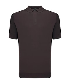 Heren polo bruin