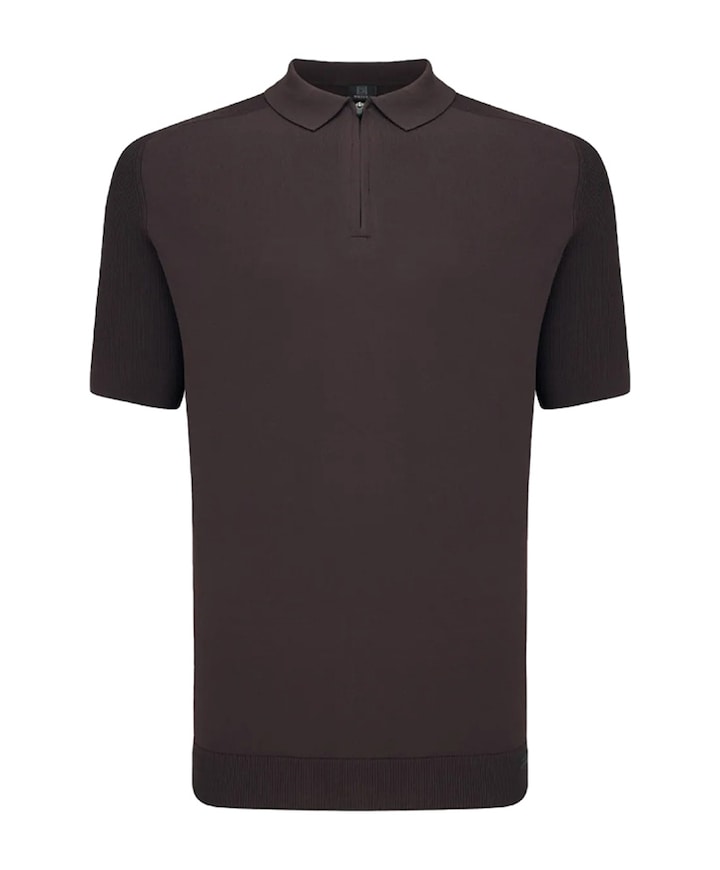 Heren polo bruin